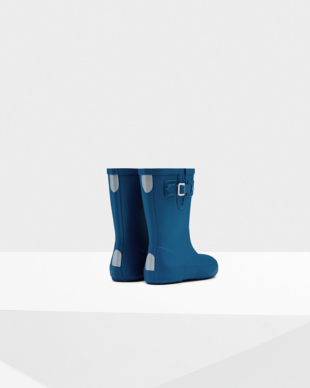 Kids Rain Boots - Hunter Original First Flat Sole (07AMLKHRP) - Blue